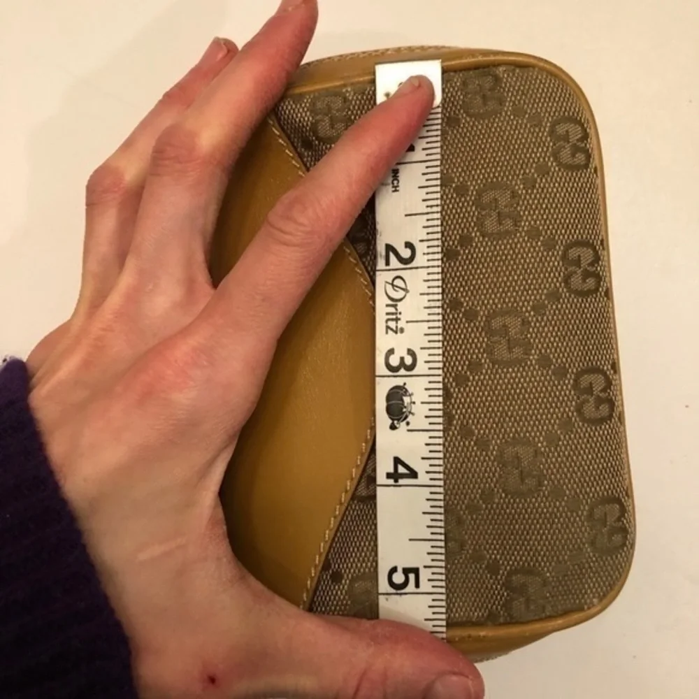 Gucci gg monogram cosmetic bag case